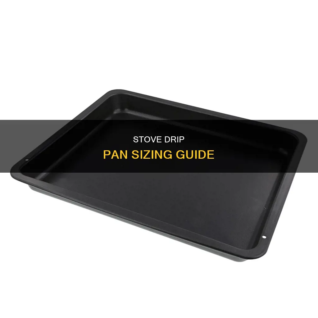 how to measure electic stove drip pan size