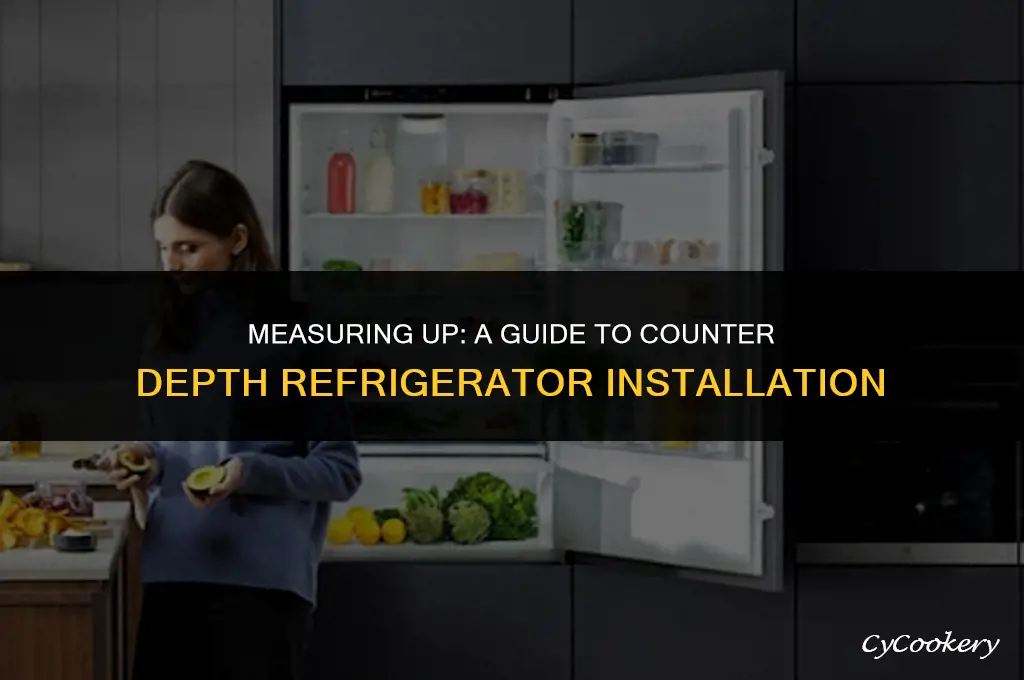 how to measure for a counter depth refrigerator