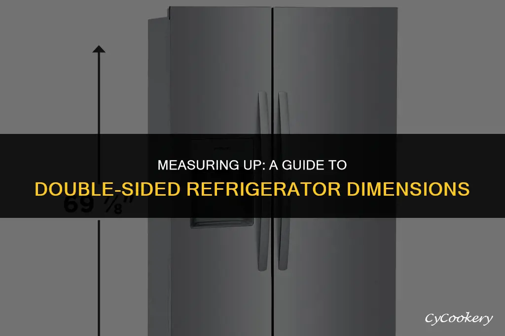 how to measure for a double-sided refrigerator