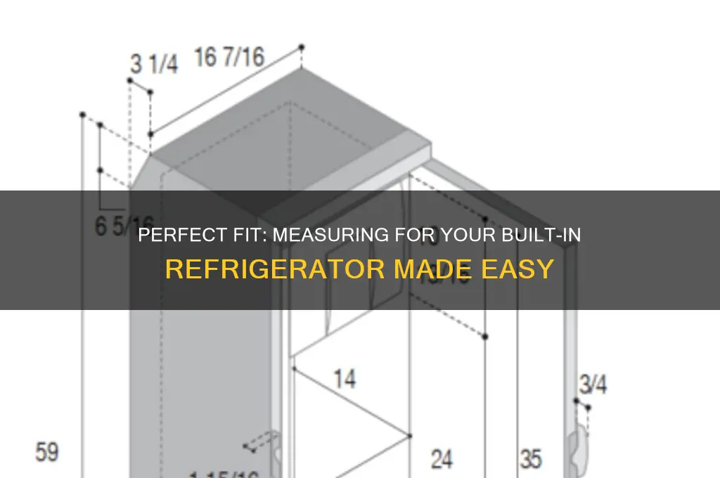how to measure for built in refrigerator