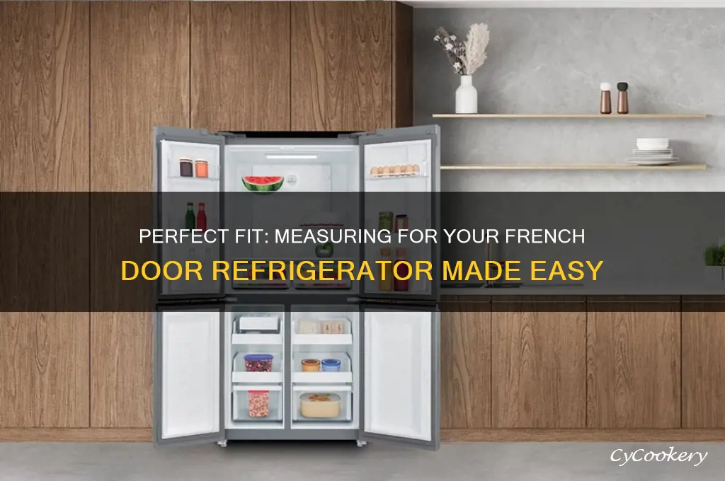 how to measure for french door refrigerator