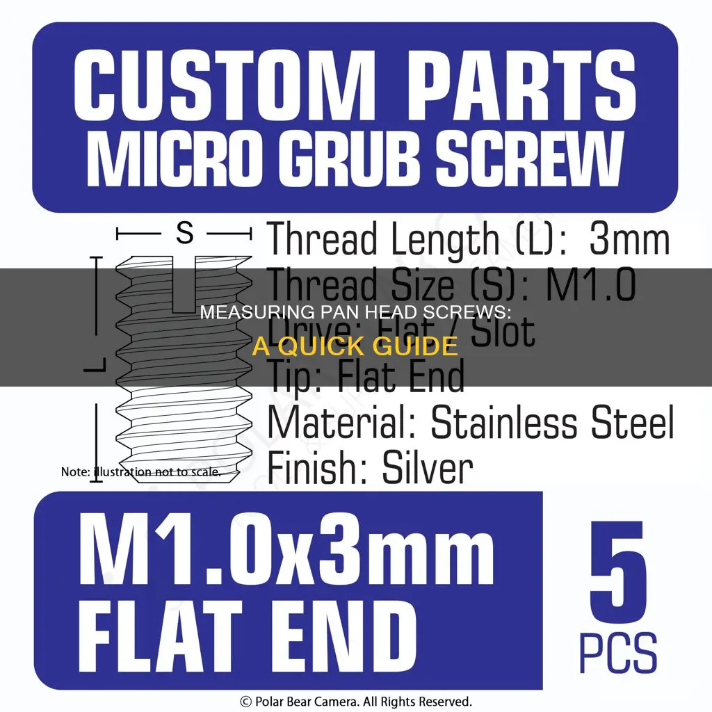 how to measure pan head screws