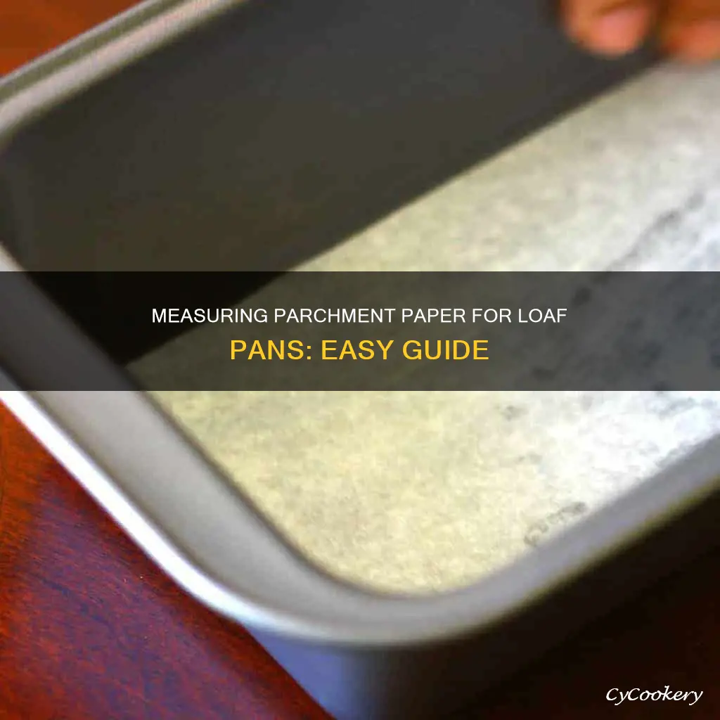 how to measure parchment paper for a loaf pan