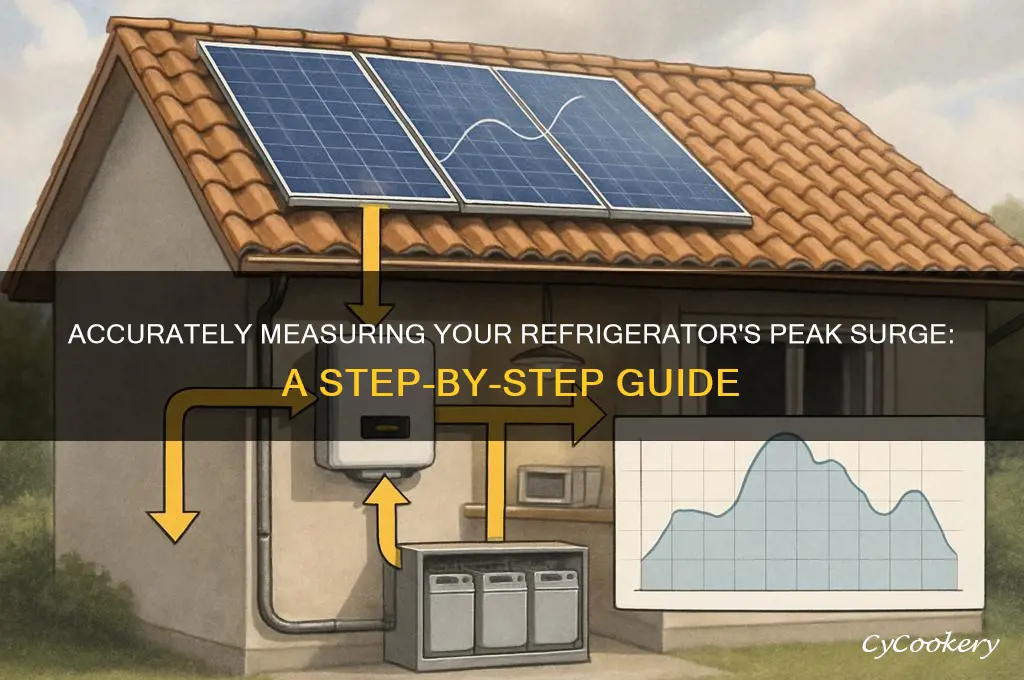 how to measure peak surge of refrigerator