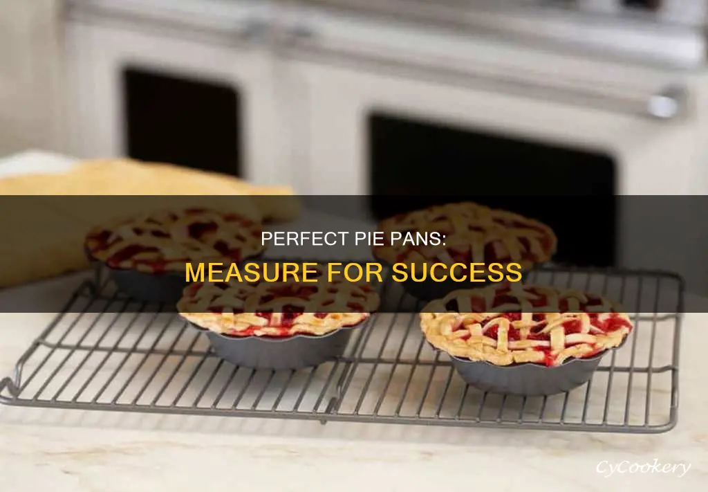 how to measure pie pan size