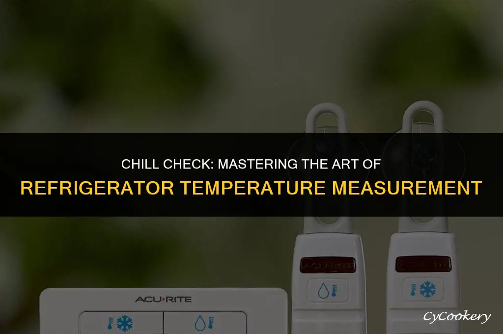 how to measure the temperature in a refrigerator