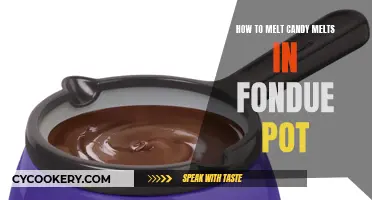 Melting Candy Melts: Using a Fondue Pot for Success