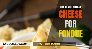 Melting Cheddar Cheese for Fondue: The Ultimate Guide