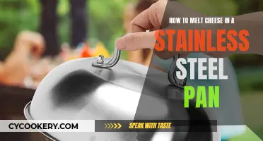 Melting Cheese: Stainless Steel Pan Tips