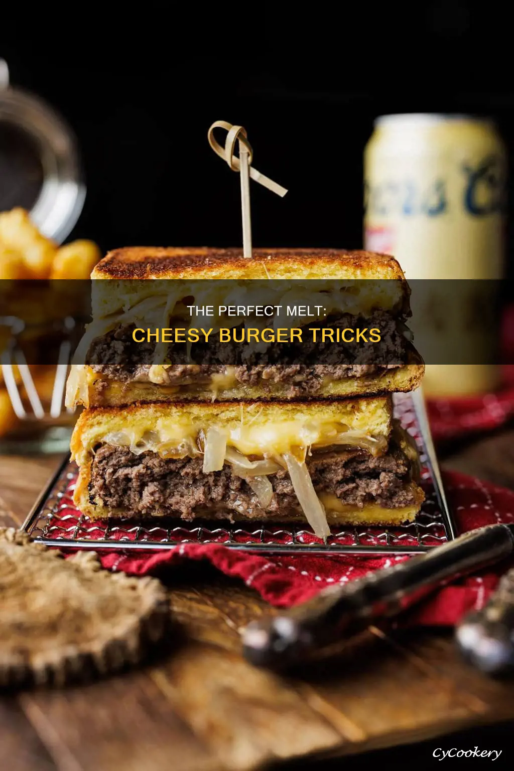 how to melt cheese on burger in pan