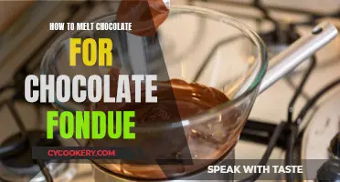 Melting Chocolate for Fondue: A Quick, Easy Guide