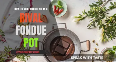 Melting Chocolate in a Rival Fondue Pot: Easy Steps