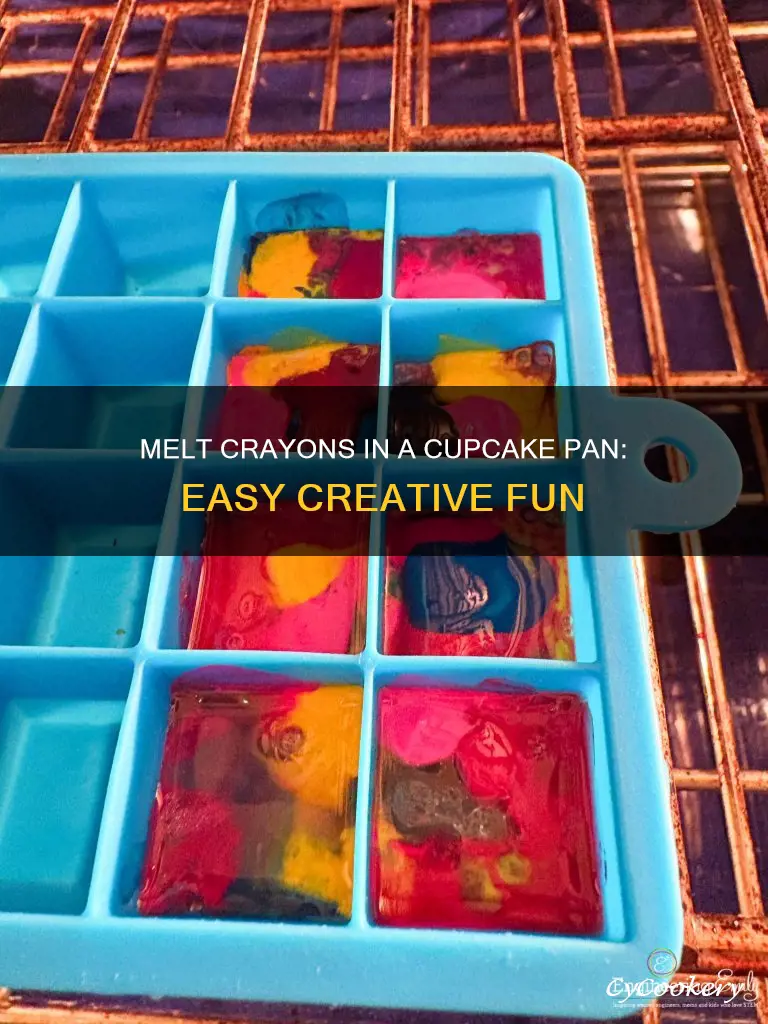 how to melt crayons in cupcake pan