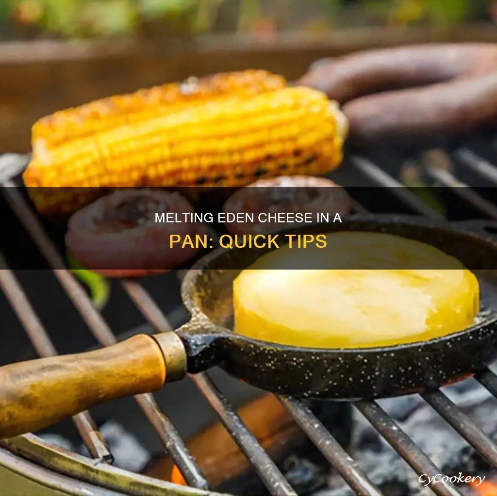 how to melt eden cheese in a pan