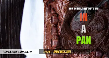Melting Hershey's Bar: Quick and Easy Pan Method