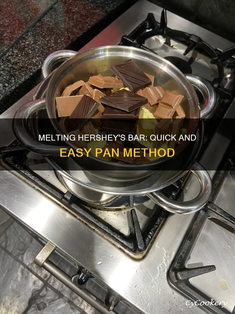 how to melt hersheys bar in a pan
