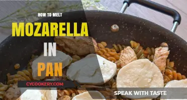 Mozzarella Melting in a Pan: Quick and Easy