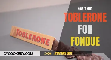 Melting Toblerone for Fondue: A Quick, Easy Guide