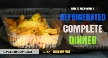 Quickly Reheat Your Refrigerated Complete Dinner in the Microwave