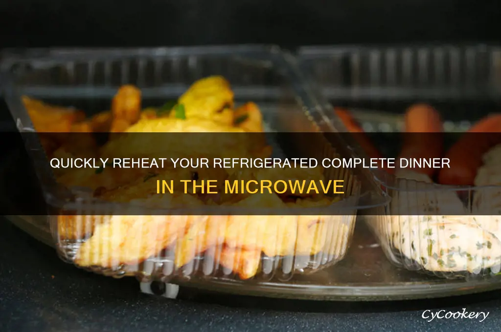 how to microwave a refrigerated complete dinner