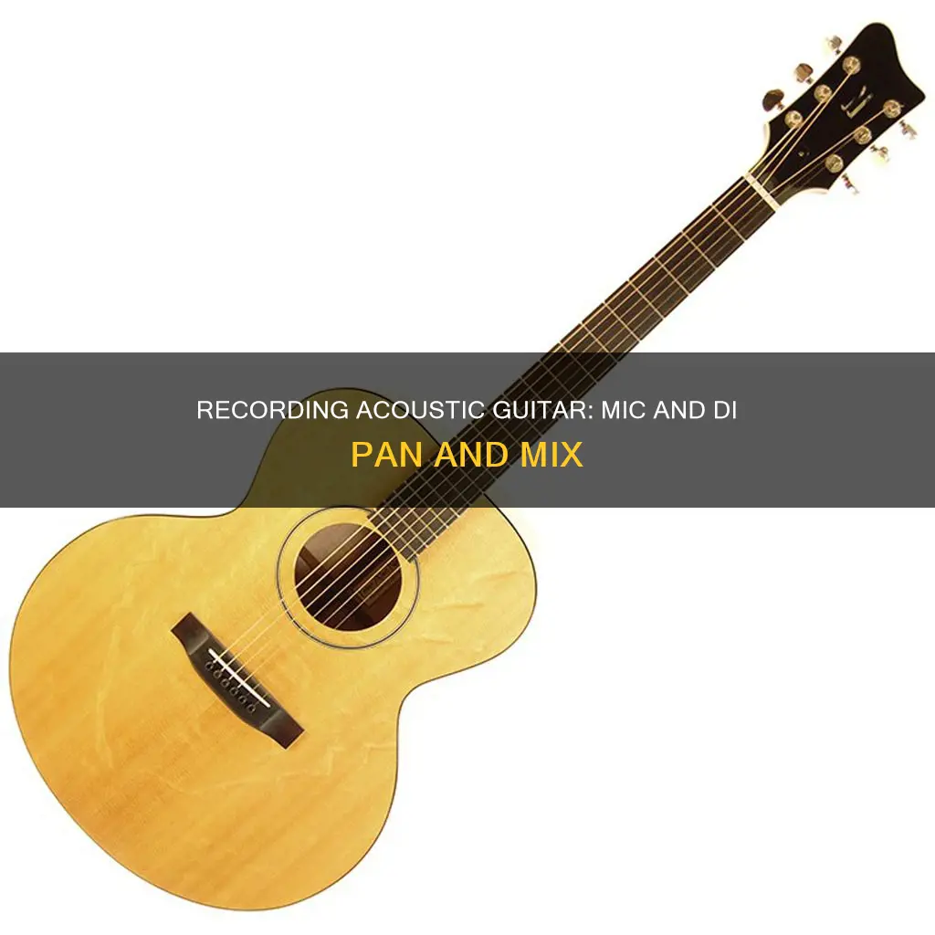 how to mix and pan acoustic guitar mic and di