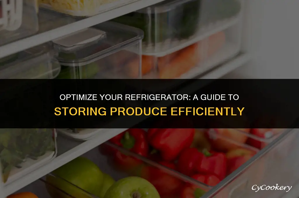 how to modify a refrigerator for storing produce