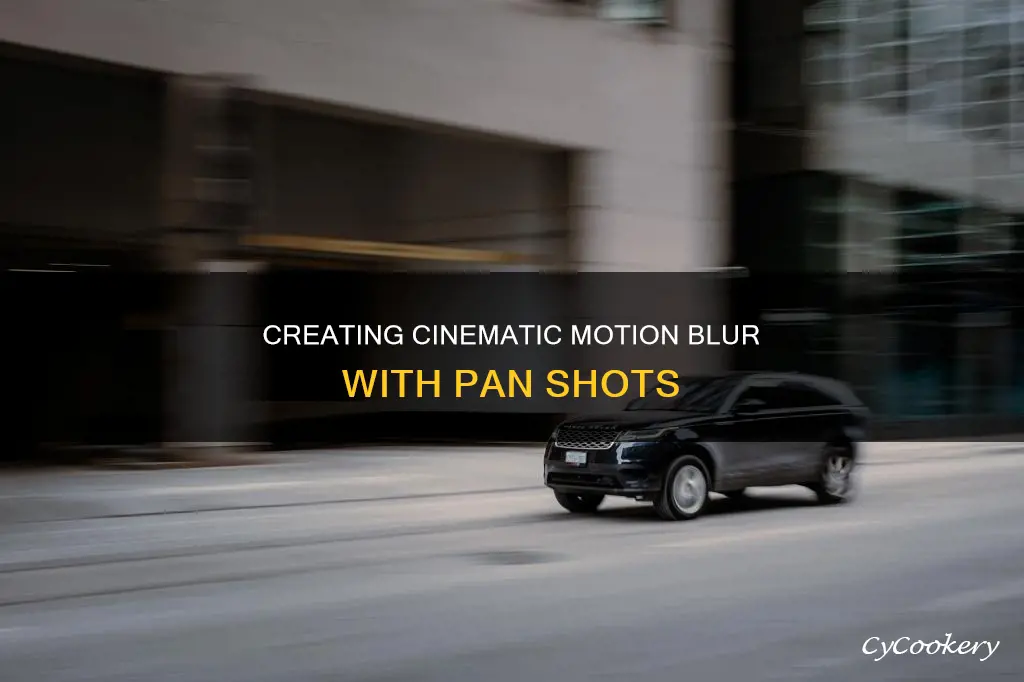 how to motion blur pan shot