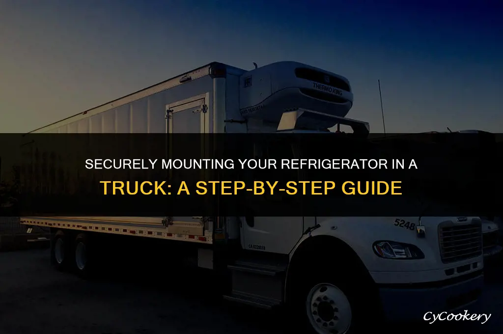 how to mount a refrigerator on a truck
