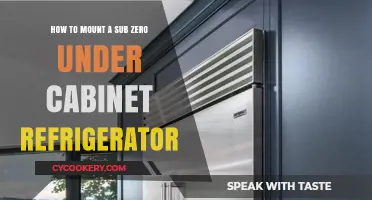 Effortless Installation: Mounting Your Sub-Zero Under-Cabinet Fridge