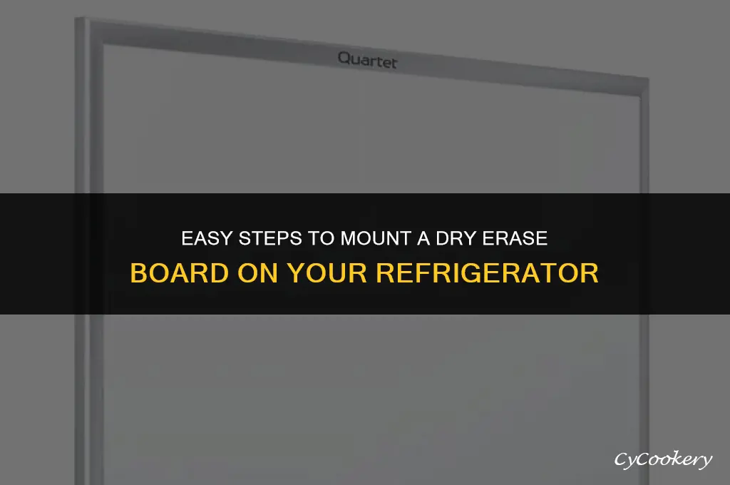 how to mount dry erase board on refrigerator