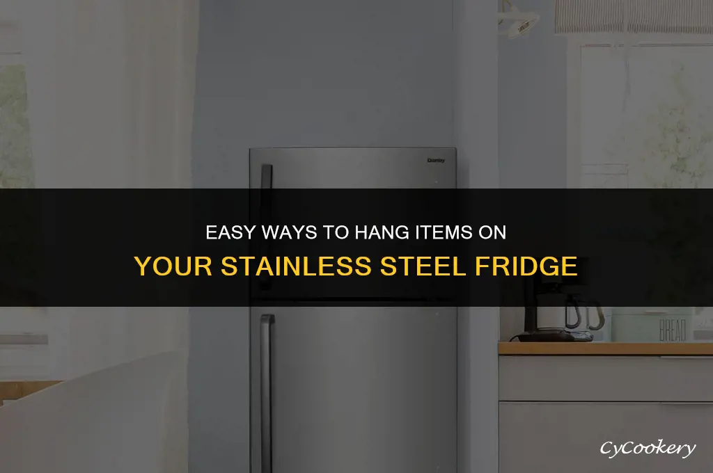 how to mount things on a stainless steel refrigerator