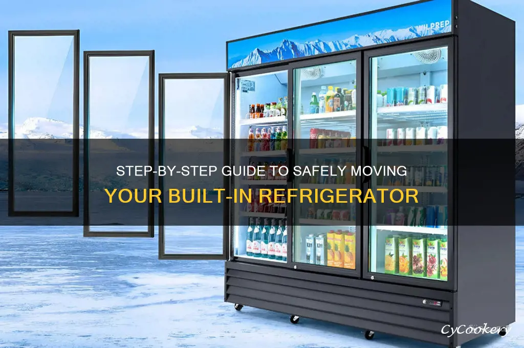 how to move a built in refrigerator