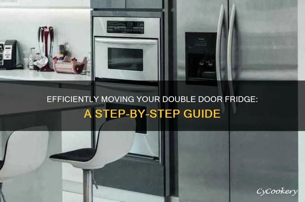 how to move a double door refrigerator