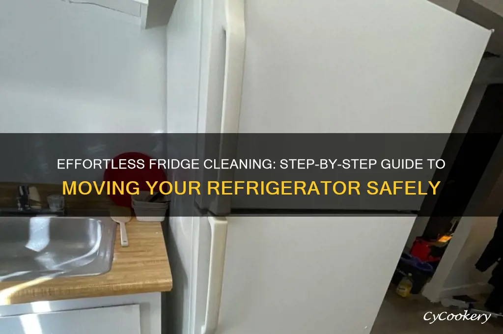 how to move a refrigerator for cleaning