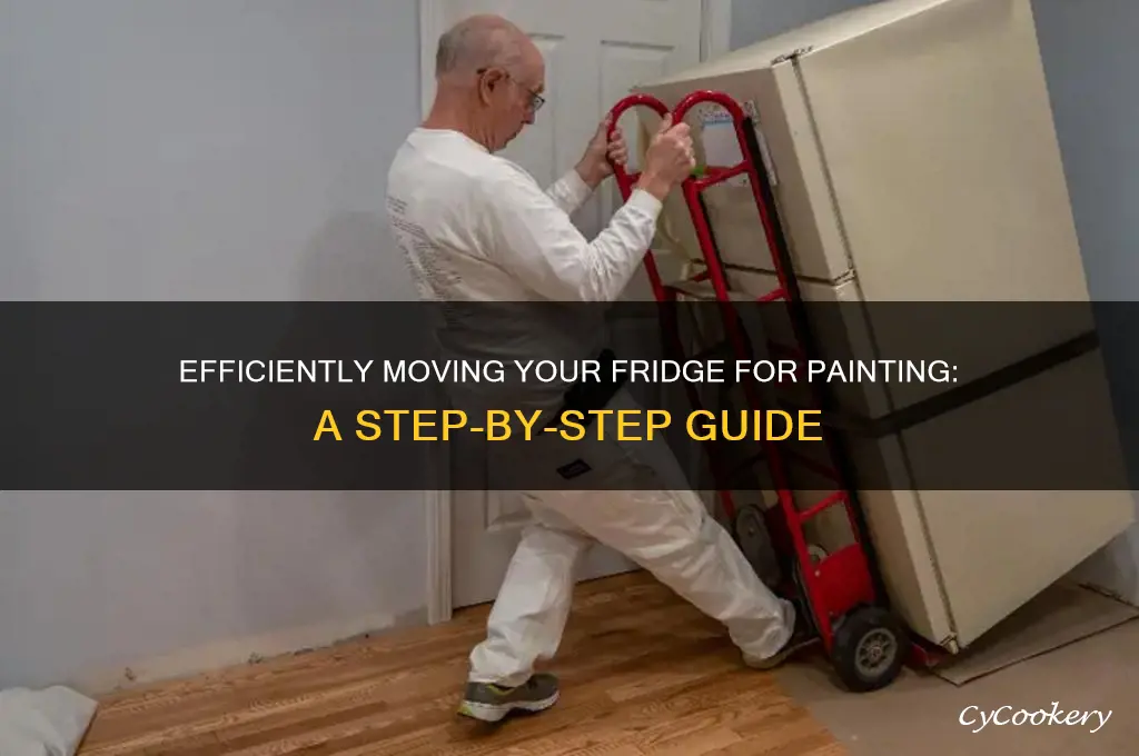 how to move a refrigerator for painting