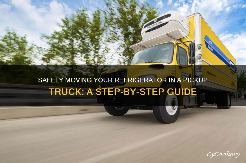 how to move a refrigerator in a pickup truck