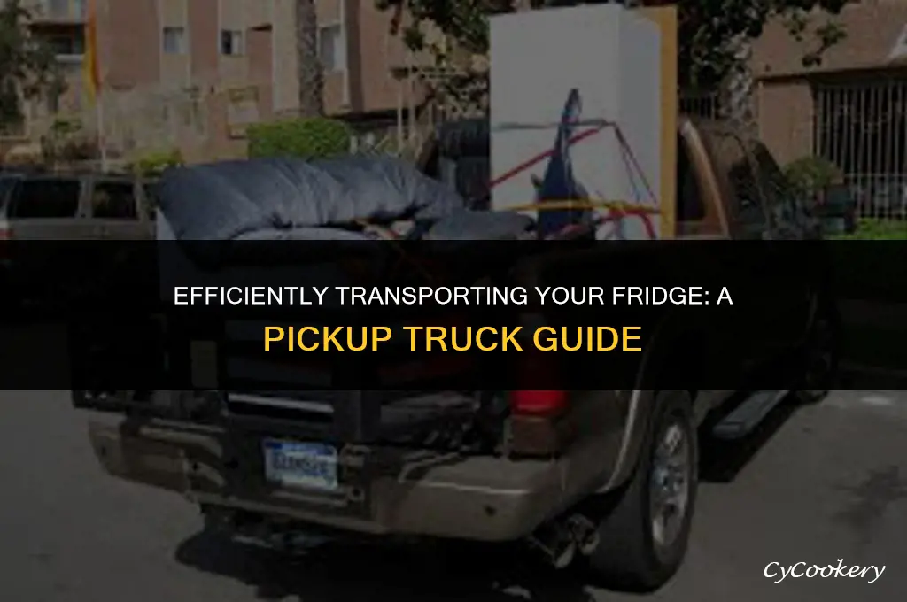 how to move a refrigerator in a pickup