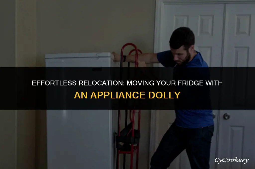how to move a refrigerator on an appliance dolly