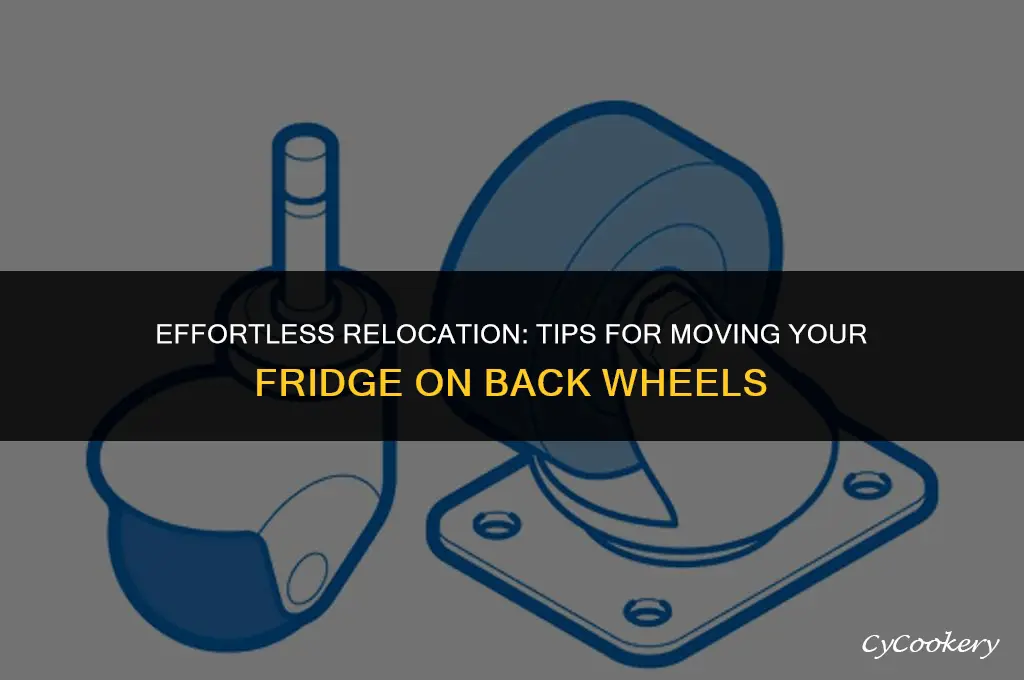 how to move a refrigerator on its back wheels