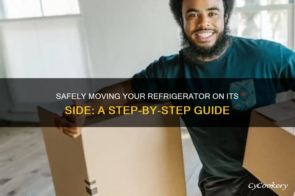 how to move a refrigerator on side