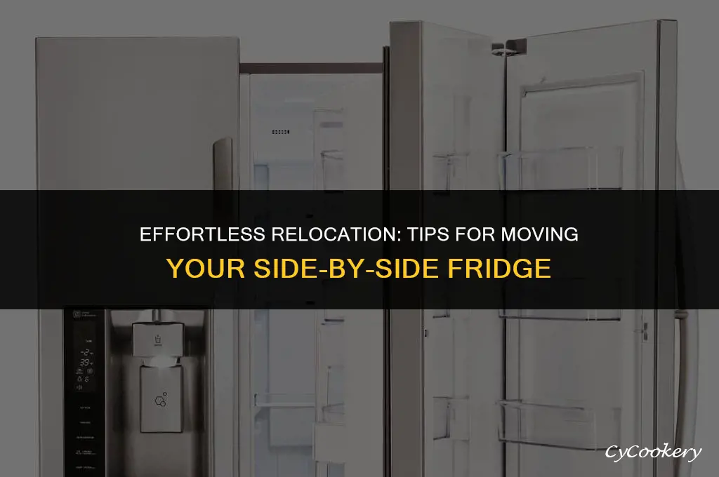 how to move a side by side refrigerator