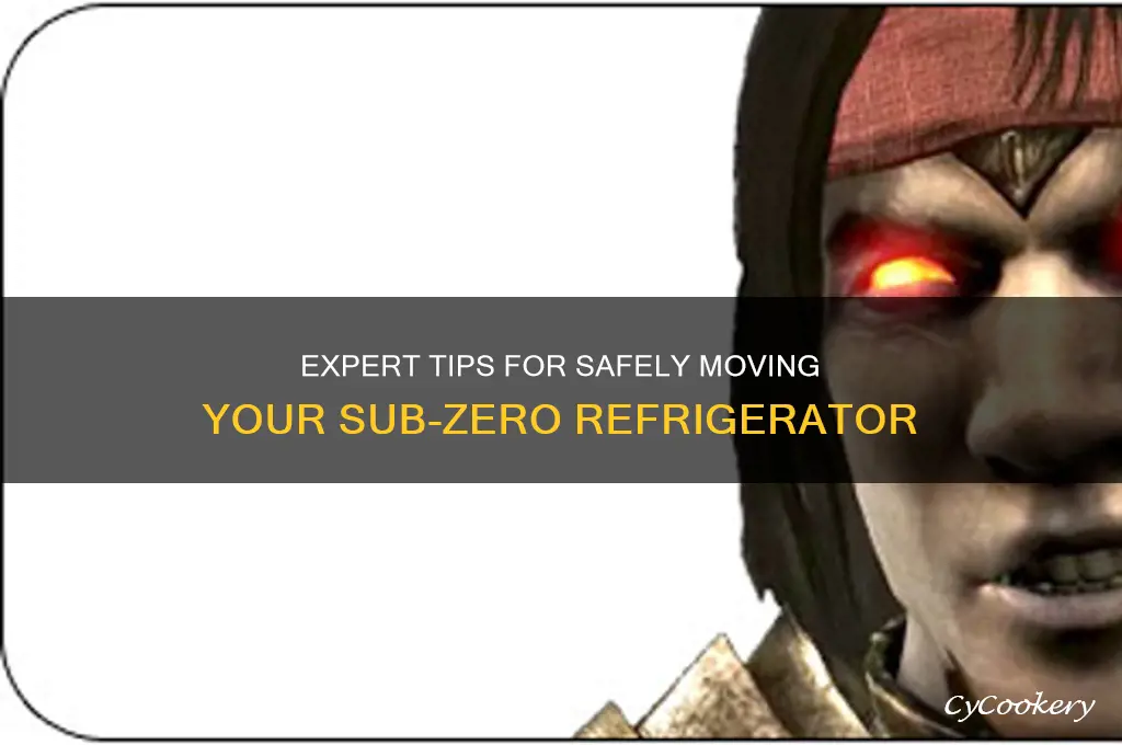 how to move a sub zero refrigerator