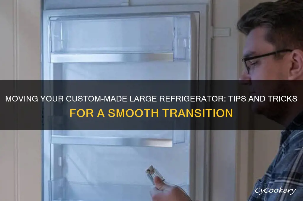 how to move custome made large refrigerator