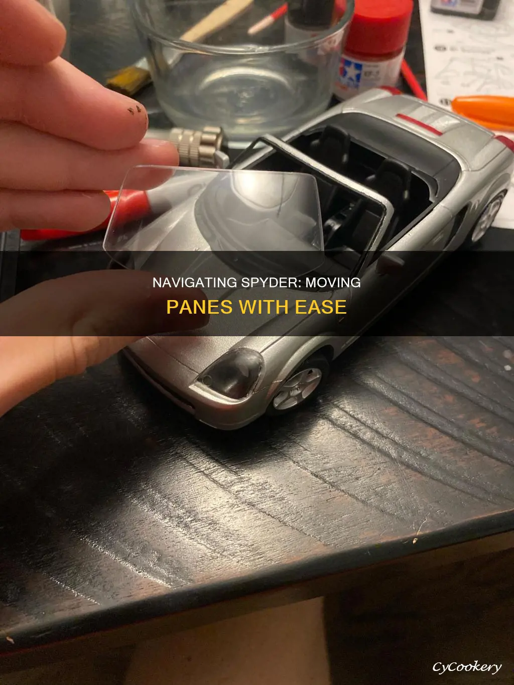 how to move panas in spyder
