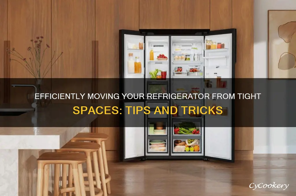 how to move refrigerator from tight space
