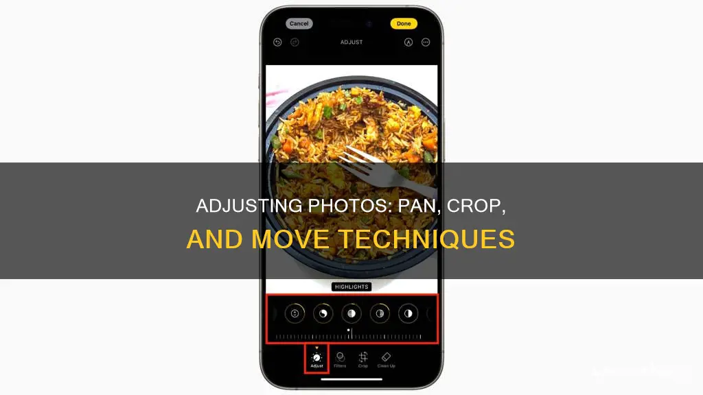 how to move the picture in pan crop