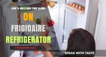 Silencing the High Temp Alarm on Your Frigidaire Fridge: A Simple Guide