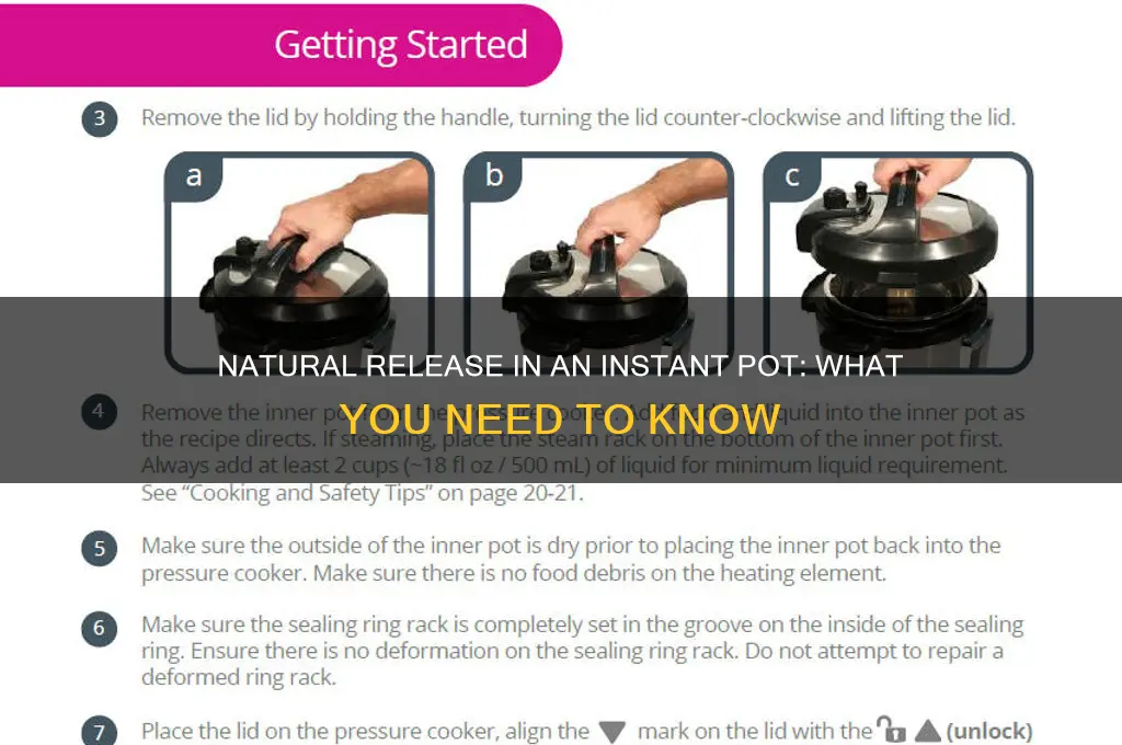 how to natural release in inatstant pot pressure cooker
