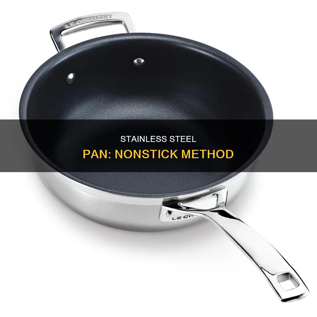 how to nonstick a stainless steel pan