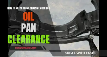 Notching Front Crossmember: Oil Pan Clearance Guide